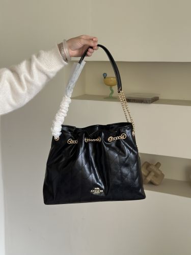 洗練された エレガント COACH コーチ エヴリン ショルダー バッグ