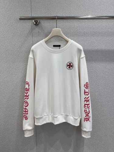 スタイリッシュ プリント コットン スウェットシャツ クロムハーツ Tシャツ 偽物 ホワイト
