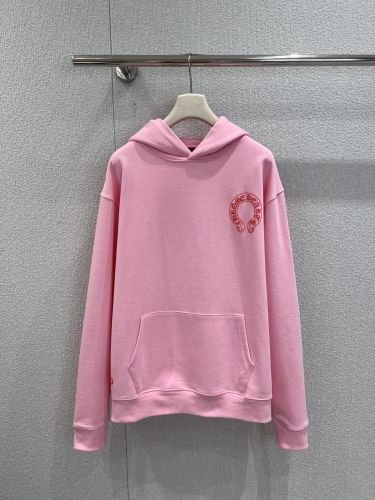カジュアル 合わせやすい コットン フーディー クロムハーツ パーカー 偽物 ピンク