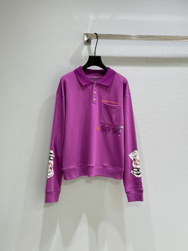 Chrome Hearts × Matty Boy コットン ポロシャツ クロムハーツ Tシャツ 偽物 パープル