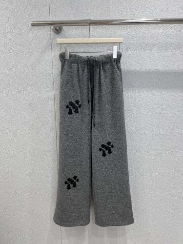 秋冬 クロスパッチ カジュアルパンツ クロムハーツ パンツ 偽物 グレー
