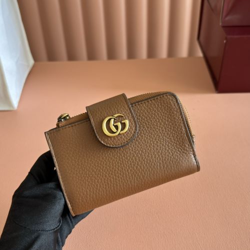 グッチ バンブー付き ダブルG ミディアム ウォレット スーパーコピー 739498 ブラウン