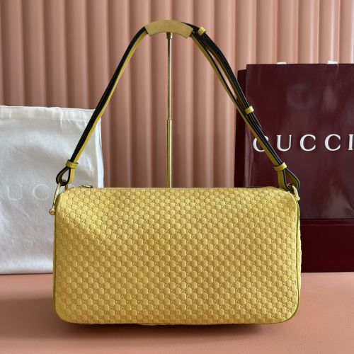 グッチ ハーフ ホースビット ラージ ショルダーバッグ スーパーコピー 862530 イエロー