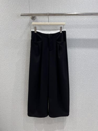 上品 エレガント ワイドレッグパンツ アレキサンダーワング パンツ 偽物 ブラック