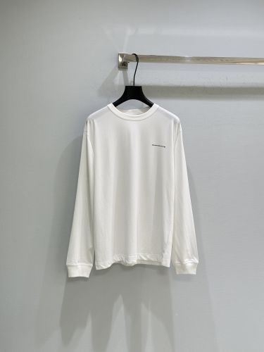 シンプル 洗練された ロゴ 長袖Tシャツ アレキサンダーワング Tシャツ コピー ホワイト