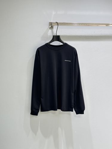アレキサンダーワング Tシャツ コピー シンプル 洗練された ロゴ 長袖Tシャツ ブラック