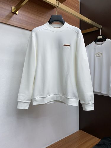 カジュアル 着回し ロゴ刺繍 スウェットシャツ エルメネジルド・ゼニア 偽物 ホワイト