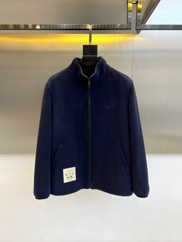 エルメネジルド・ゼニア ジャケット 偽物 スタンドカラー フリースジャケット 