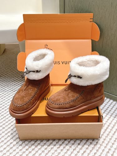 LV SKI コルティナ アンクルブーツ ルイ・ヴィトン ブーツ スーパーコピー ブラウン