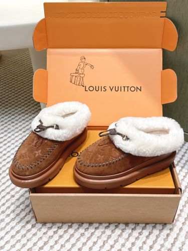 秋冬 大人気 LV SKI コルティナ ミュール ルイ・ヴィトン スーパーコピー ブラウン