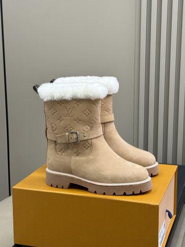 LV SKI テリトリー アンクルブーツ ルイ・ヴィトン ブーツ スーパーコピー N級品 ベージュ