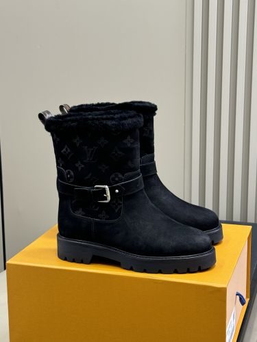 LV SKI テリトリー アンクルブーツ ルイ・ヴィトン ブーツ スーパーコピー N級品 ブラック