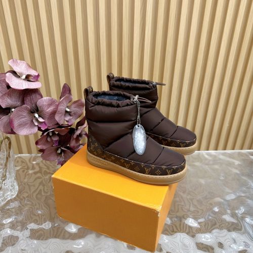 LV クラウド アンクルブーツスニーカー ルイ・ヴィトン ブーツ スーパーコピー ブラウン