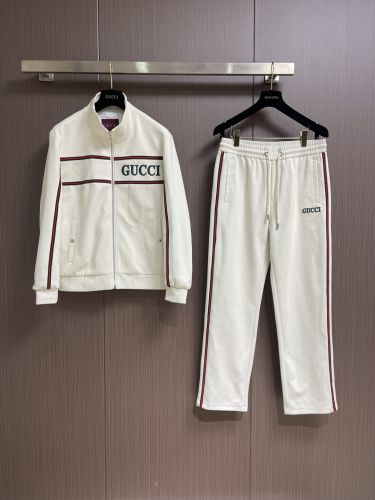 トラックジャケット＆パンツ セットアップ グッチ コピー 上下セット ホワイト