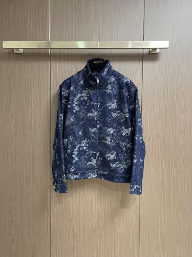 GGロゴ総柄 デニムブルゾン グッチ ジャケット コピー デニムジャケット