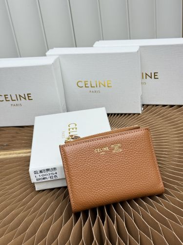 セリーヌ 財布 コピー 人気 おしゃれ 2つ折り財布 ウォレット ブラウン