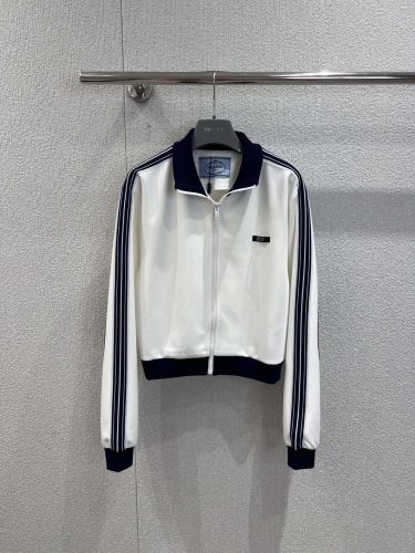 サイドライン トラックジャケット プラダ ジャケット コピー ホワイト