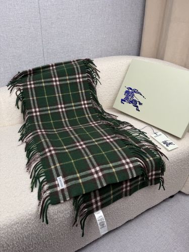 人気 クラシック カシミヤ チェック柄 マフラー バーバリー スカーフ 偽物 グリーン