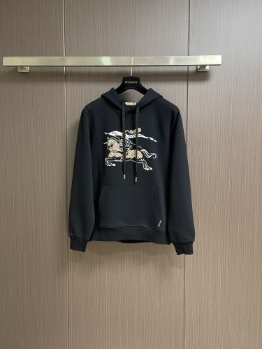 カジュアル おしゃれ コットン フーディー バーバリー パーカー コピー ブラック