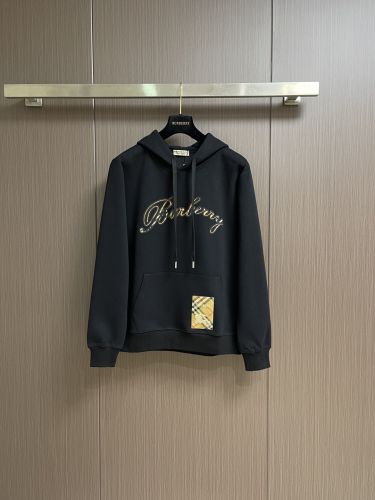 定番 カジュアル コットン フーディー バーバリー パーカー コピー ブラック