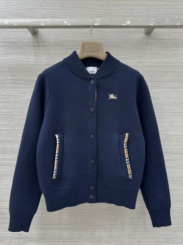 ウール＆カシミヤ ボンバーカーディガン バーバリー ジャケット コピー ブルー