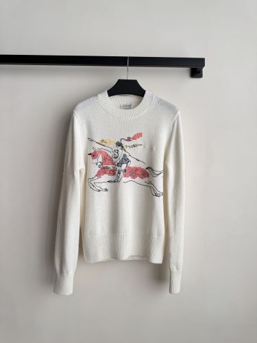 クロスステッチEKD ウールカシミアセーター バーバリー セーター コピー ホワイト