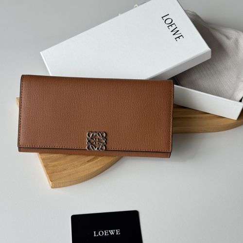 アナグラム コンティネンタル ウォレット ロエベ 財布 スーパーコピー ブラウン