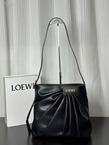 LOEWE 大人気 新作 ドレープ トートバッグ ロエベ スーパーコピー ブラック