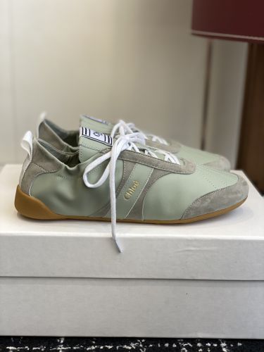 人気新作～CHLOÉ KICKスニーカー クロエ スーパーコピー グリーン