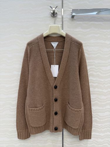 シンプル Vネック ウール カーディガン ボッテガ・ヴェネタ ニット コピー