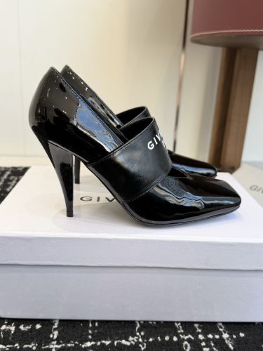 スライスドスクエア GIVENCHYテープ パンプス パテントレザー ジバンシィ スーパーコピー ブラック