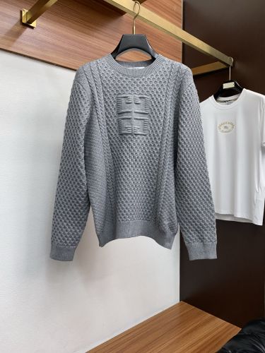 カジュアル 4Gロゴ クルーネック プルオーバー ジバンシィ セーター 偽物 グレー
