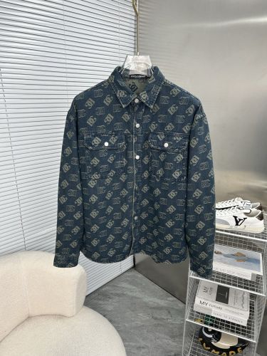 オールオーバー DGロゴプリント デニムシャツ ドルチェ&ガッバーナ シャツ 偽物 