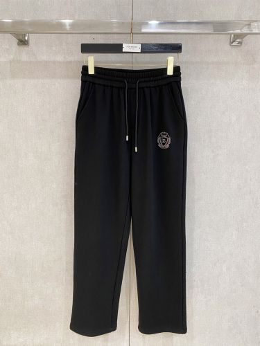 DGエンブレムパッチ 裏起毛 スウェットパンツ ドルチェ&ガッバーナ パンツ 偽物 ブラック