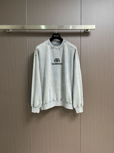 おしゃれ ロゴ入り コットン スウェットシャツ バレンシアガ Tシャツ 偽物 グレー