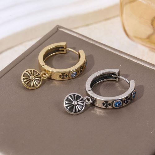 カジュアル おしゃれ フープピアス クロムハーツ イヤリング 偽物