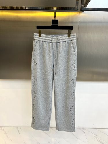 クロスパッチ 裏起毛 スウェットパンツ クロムハーツ パンツ 偽物 グレー