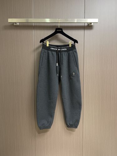 ロゴウエストバンド クロスパッチ スウェットパンツ クロムハーツ パンツ 偽物 グレー