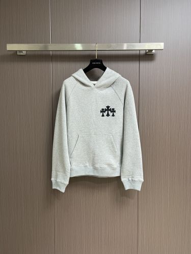 ストリート カジュアル コットン フーディー クロムハーツ パーカー 偽物 グレー