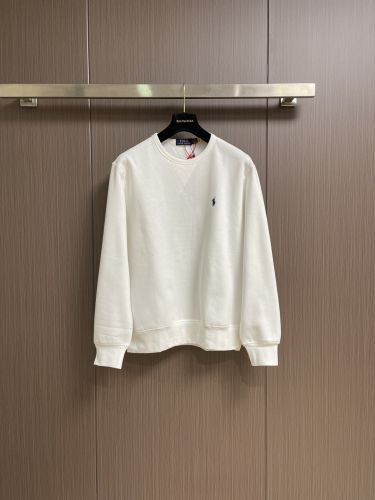 ラルフローレン Tシャツ 偽物 カジュアル コットン 裏起毛 スウェットシャツ ホワイト
