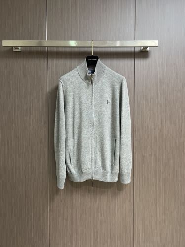 ダブルジップ ウール カーディガン ラルフローレン ニット 偽物 グレー
