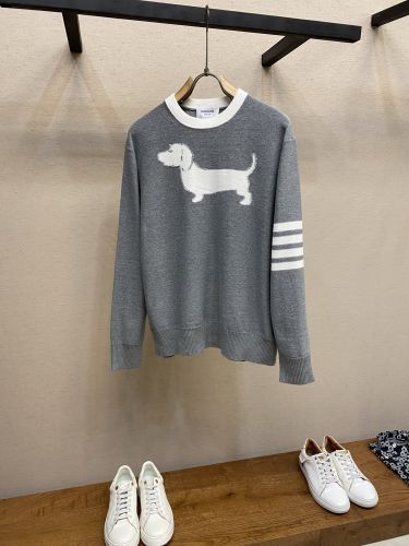 ヘクター コットン クルーネック トムブラウン セーター 偽物 グレー
