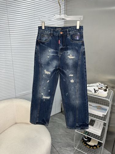 おしゃれ カジュアル ダメージ加工 デニムパンツ ディースクエアード ジーンズ 偽物