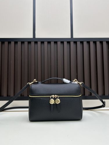 トリーバーチ バッグ コピー 洗練された ヴァニティ型 ショルダーバッグ ブラック