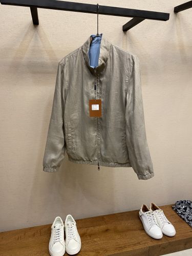 エルメネジルド・ゼニア ジャケット 偽物 上品 カジュアル リバーシブルブルゾン 