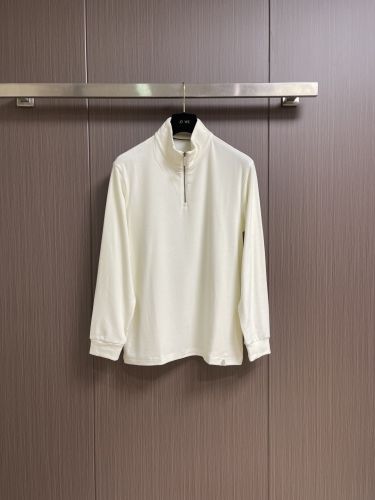 エルメネジルド・ゼニア Tシャツ 偽物 大人 洗練された ハーフジップトップス 