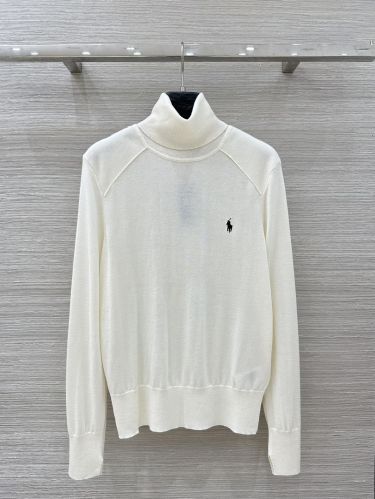 ウール タートルネック プルオーバー ラルフローレン セーター 偽物 上品 洗練された ホワイト