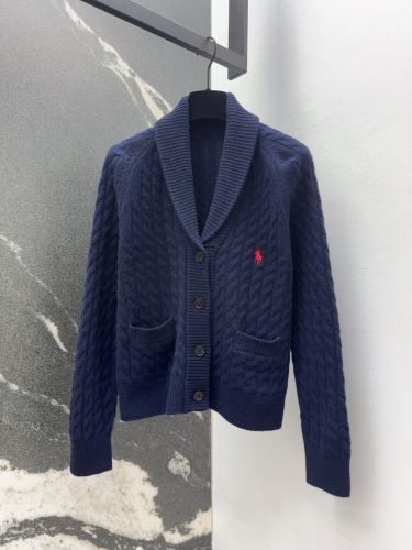 ラルフローレン ニット 偽物 ケーブルニット ショールカラー カーディガン ネイビー