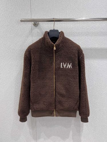 ユニセックス ジッパード フリースブルゾン ルイ・ヴィトン ジャケット コピー