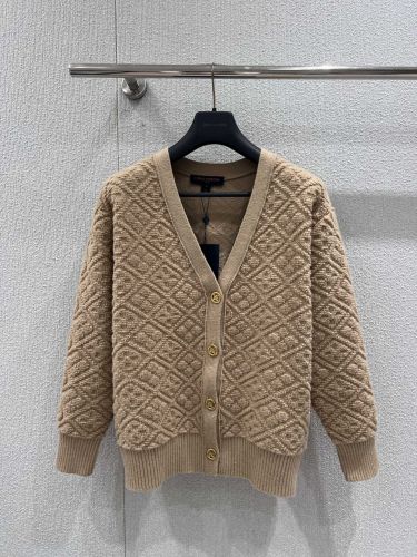 モノグラム Vネック カーディガン ルイ・ヴィトン ニット コピー